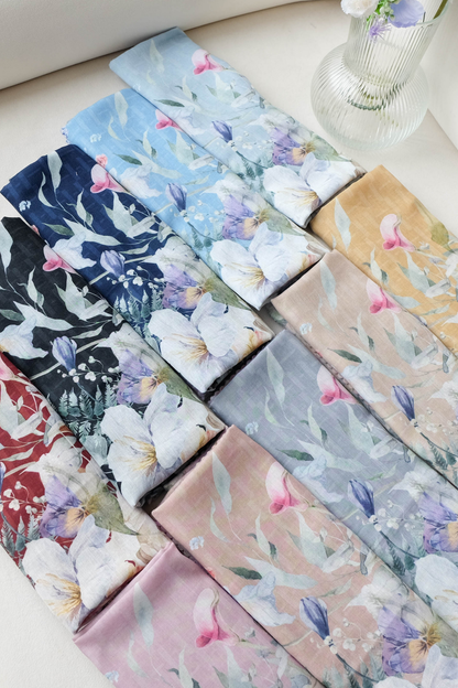 [ BUY 3 GET 1 FREE HIJAB ] Purity - Scarf Square Premium Icy Voal | Black - PSV9.1