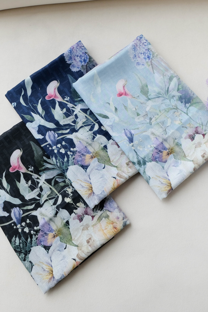 [ BUY 3 GET 1 FREE HIJAB ] Purity - Scarf Square Premium Icy Voal | Black - PSV9.1
