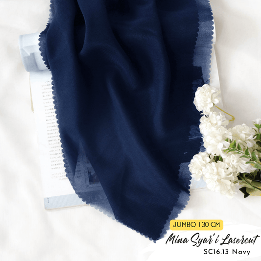 Mina Syar'i Lasercut - SC16.13 Navy