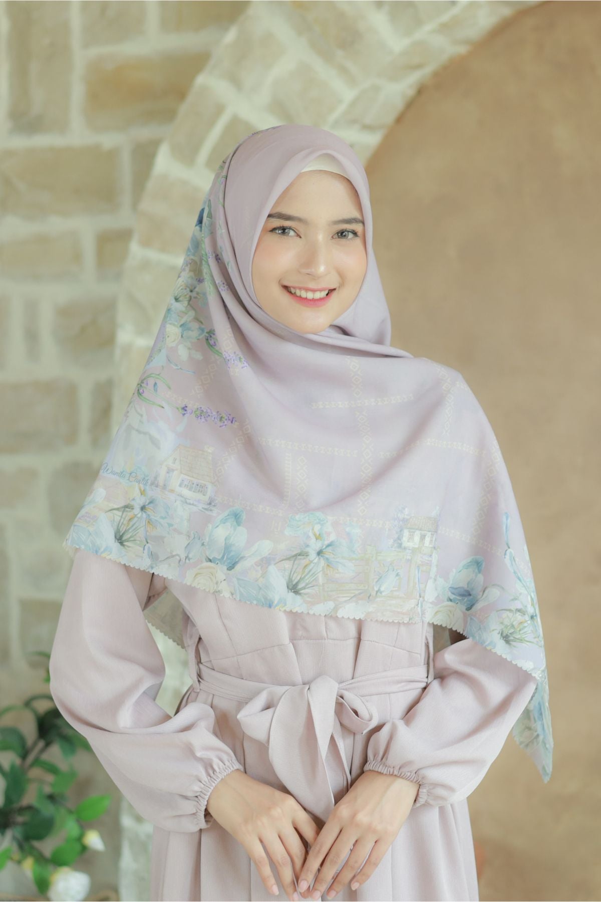 Lavender JUMBO - Scarf Square Premium Polycotton XL | Lovely Pink - LJ57.6