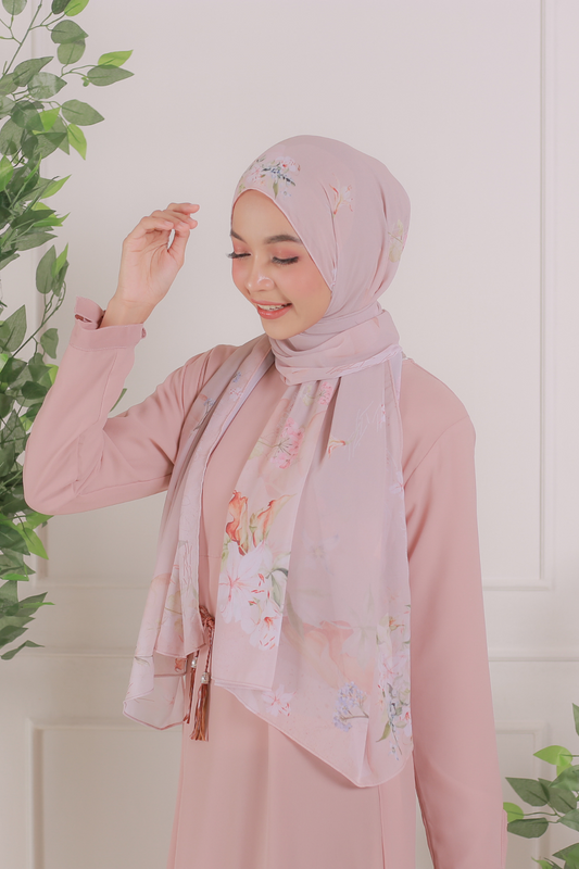 Lily - Pashmina Premium Ceruti - Cream - PM11.42