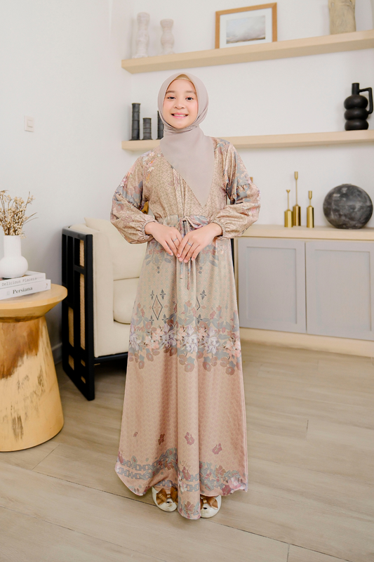 Chatara Dress Anak - CC22.3 Mocca