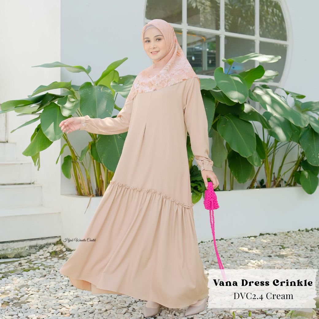 Vana Dress Crinkle - DVC2.4 Cream