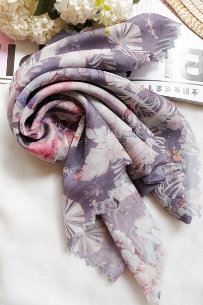 [ BUY 3 GET 1 FREE HIJAB ] Emily - Scarf Square Premium Polycotton | Cocoa Grey - EM28.2