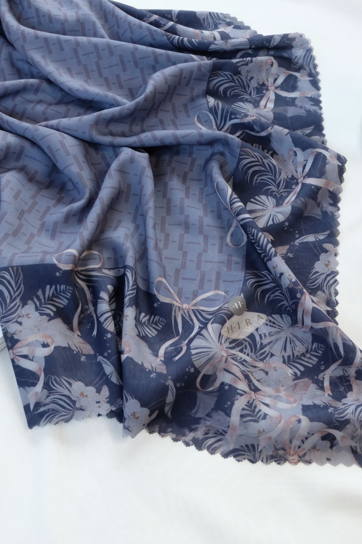 [ BUY 3 GET 1 FREE HIJAB ] Emily JUMBO - Scarf Square Premium Polycotton XL | MONO BLACK - EB28.33