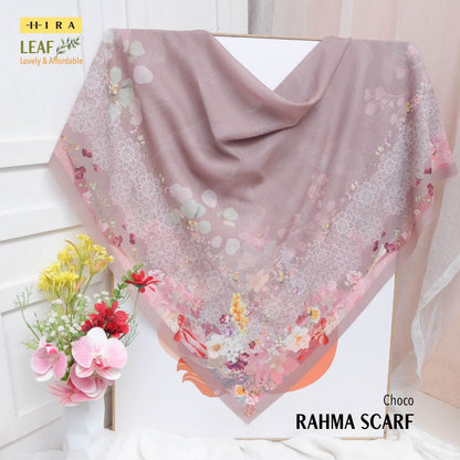 Leaf Rahma Scarf - AM31.3 AC31.3 HJ31.3 Choco