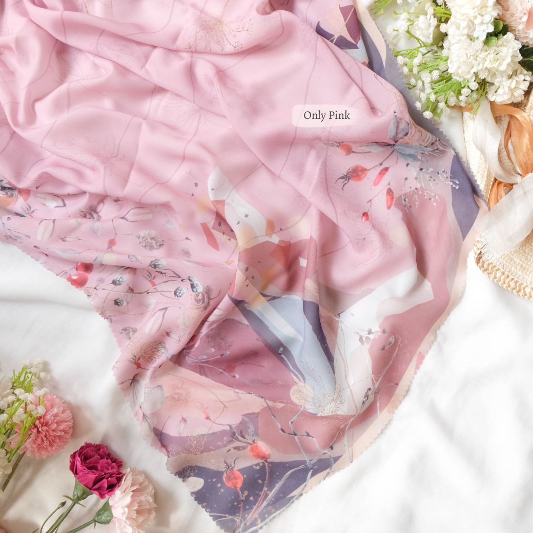 [ BUY 3 GET 1 FREE HIJAB ] Coconut Scarf Jumbo - JS93.7 Only Pink