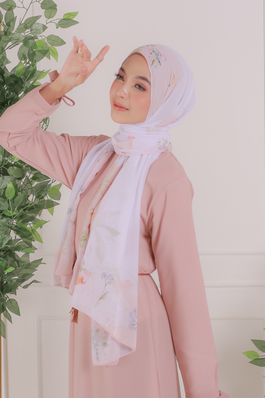 Lily - Pashmina Premium Ceruti - Ivory - PM11.43