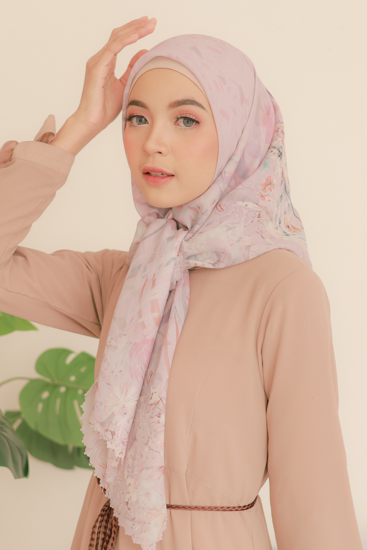 [ BUY 3 GET 1 FREE HIJAB ] Emily - Scarf Square Premium Polycotton | Silky Pink - EM28.11