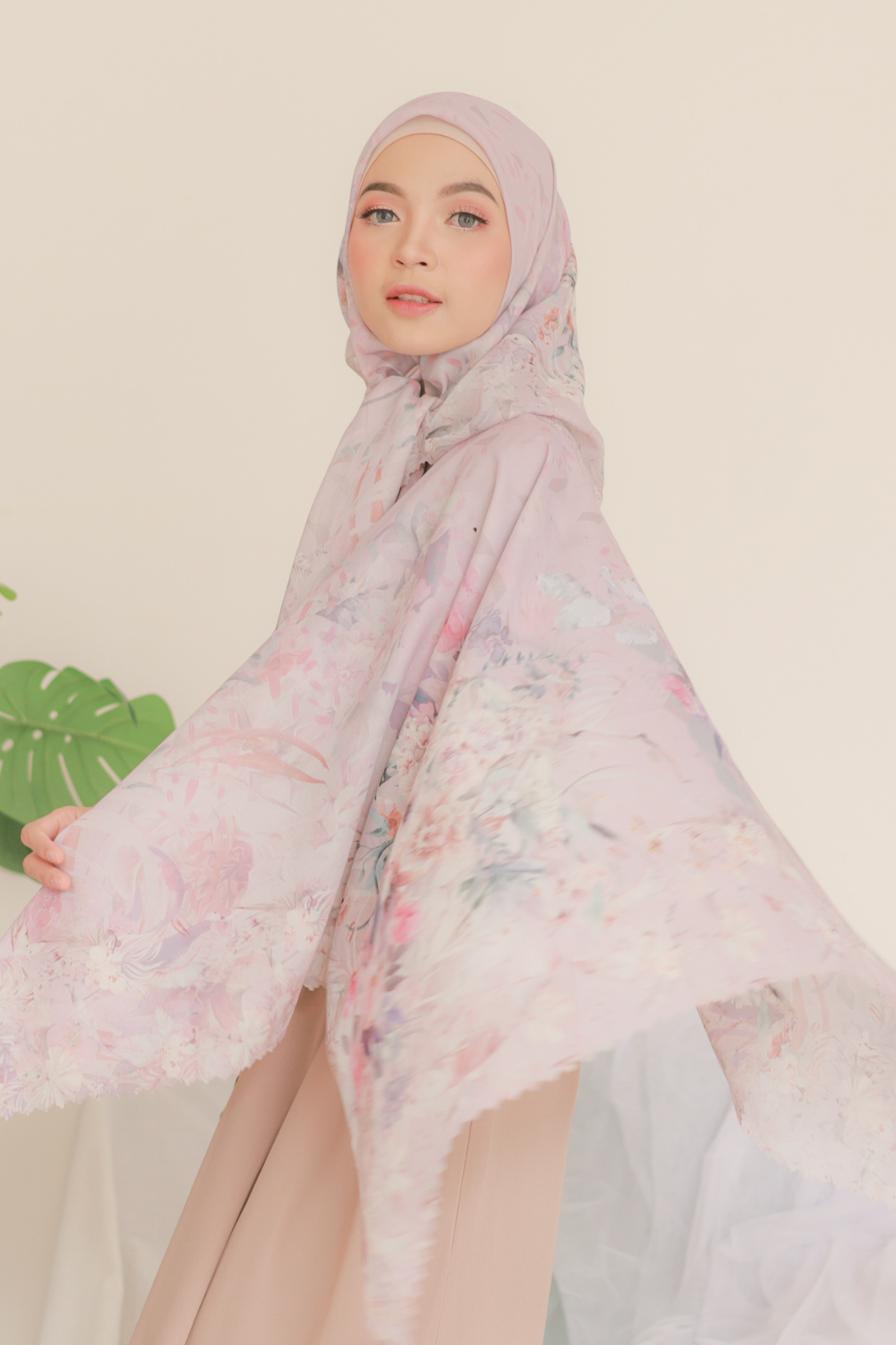 Emily - Scarf Square Premium Polycotton | Silky Pink - EM28.11