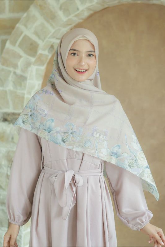 Lavender JUMBO - Scarf Square Premium Polycotton XL | Peach - LJ57.9