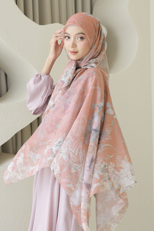 [ BUY 3 GET 1 FREE HIJAB ] Emily - Scarf Square Premium Polycotton | Terracotta - EM28.31