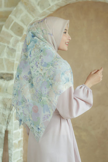 Lavender JUMBO - Scarf Square Premium Polycotton XL | Peach - LJ57.9