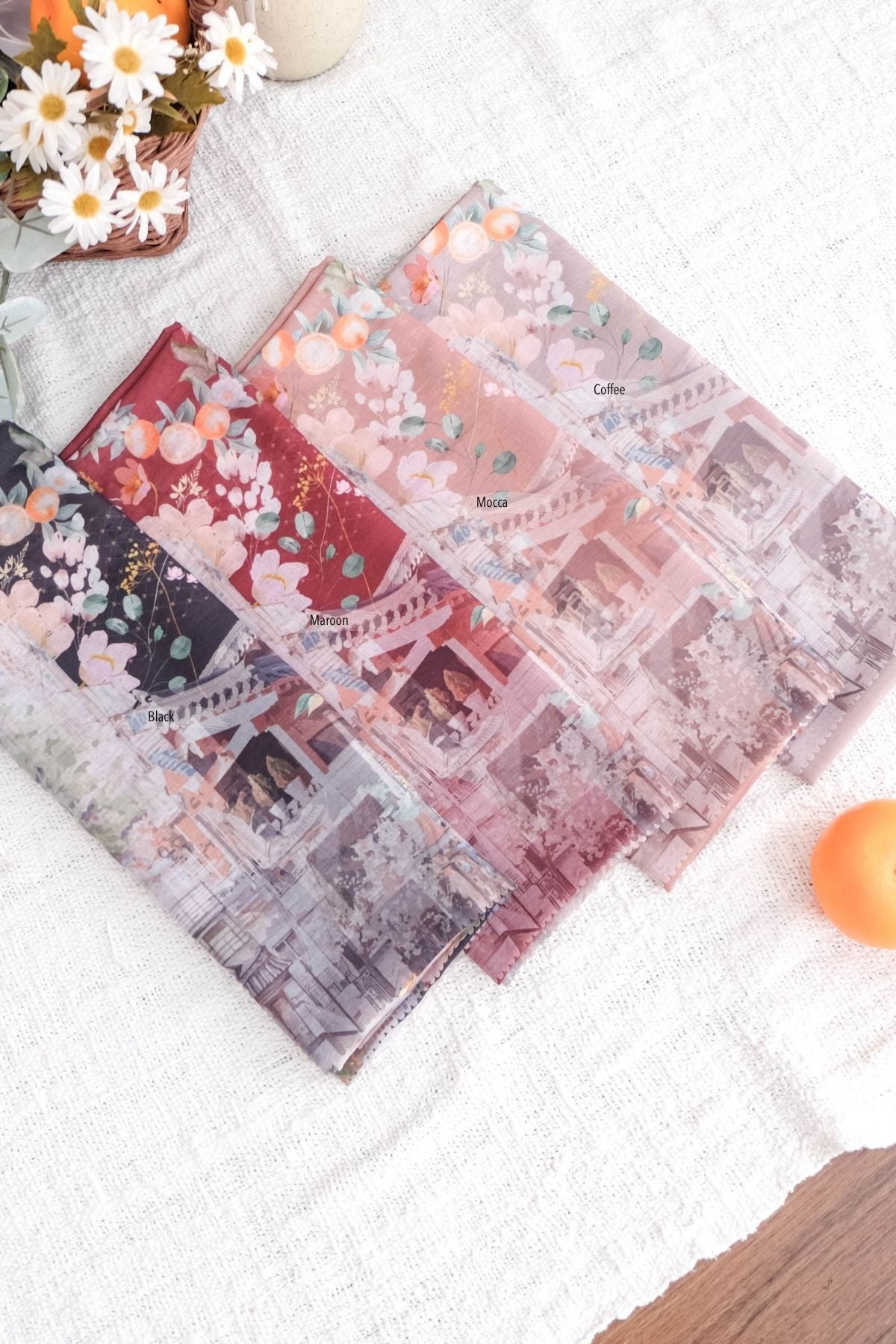 [ BUY 3 GET 1 FREE HIJAB ] Tangerine Scarf - ST16.10 TV16.10 TJ16.10 Mocca