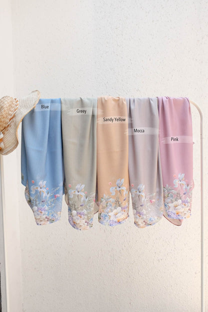 [ BUY 3 GET 1 FREE HIJAB ] Instan Malaya Purity - MP10.10 Grey