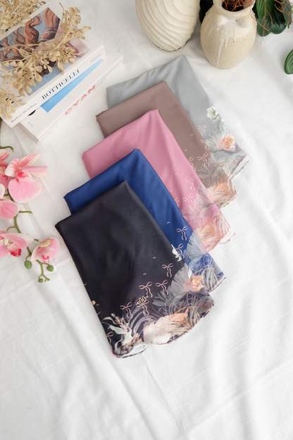 [ BUY 3 GET 1 FREE HIJAB ] Runa Emily - RE46.2 Denim