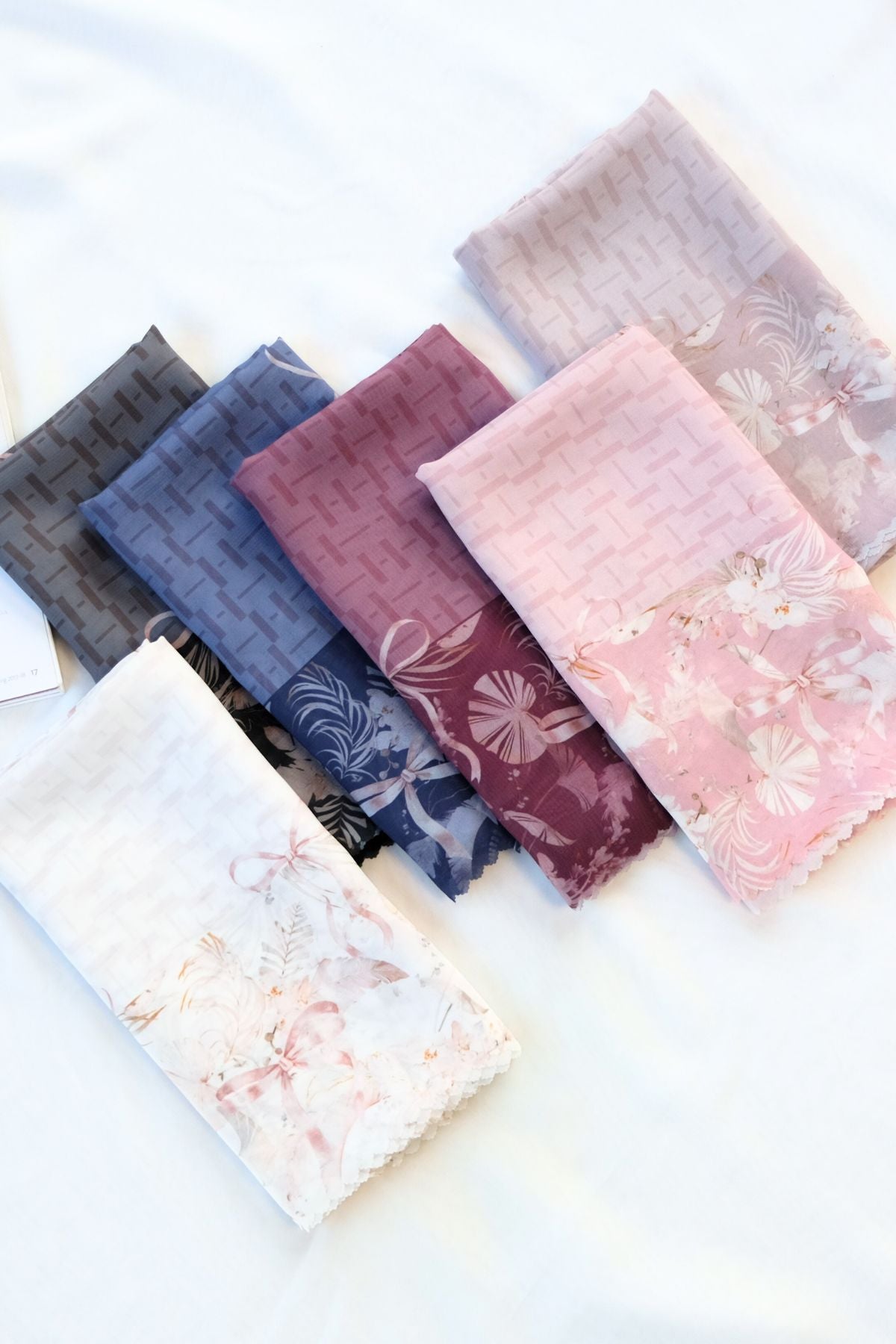 [ BUY 3 GET 1 FREE HIJAB ] Emily JUMBO - Scarf Square Premium Polycotton XL | MONO ROSE - EB28.38