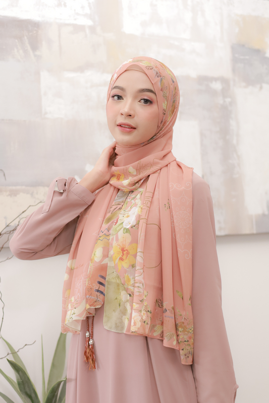 Sofia - Pashmina Premium Ceruti - Peach - PM11.71