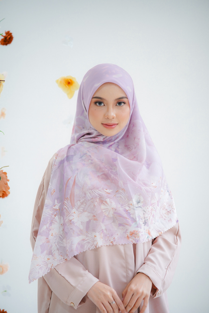 [ BUY 3 GET 1 FREE HIJAB ] Emily JUMBO - Scarf Square Premium Polycotton XL | Moonstone - EB28.19