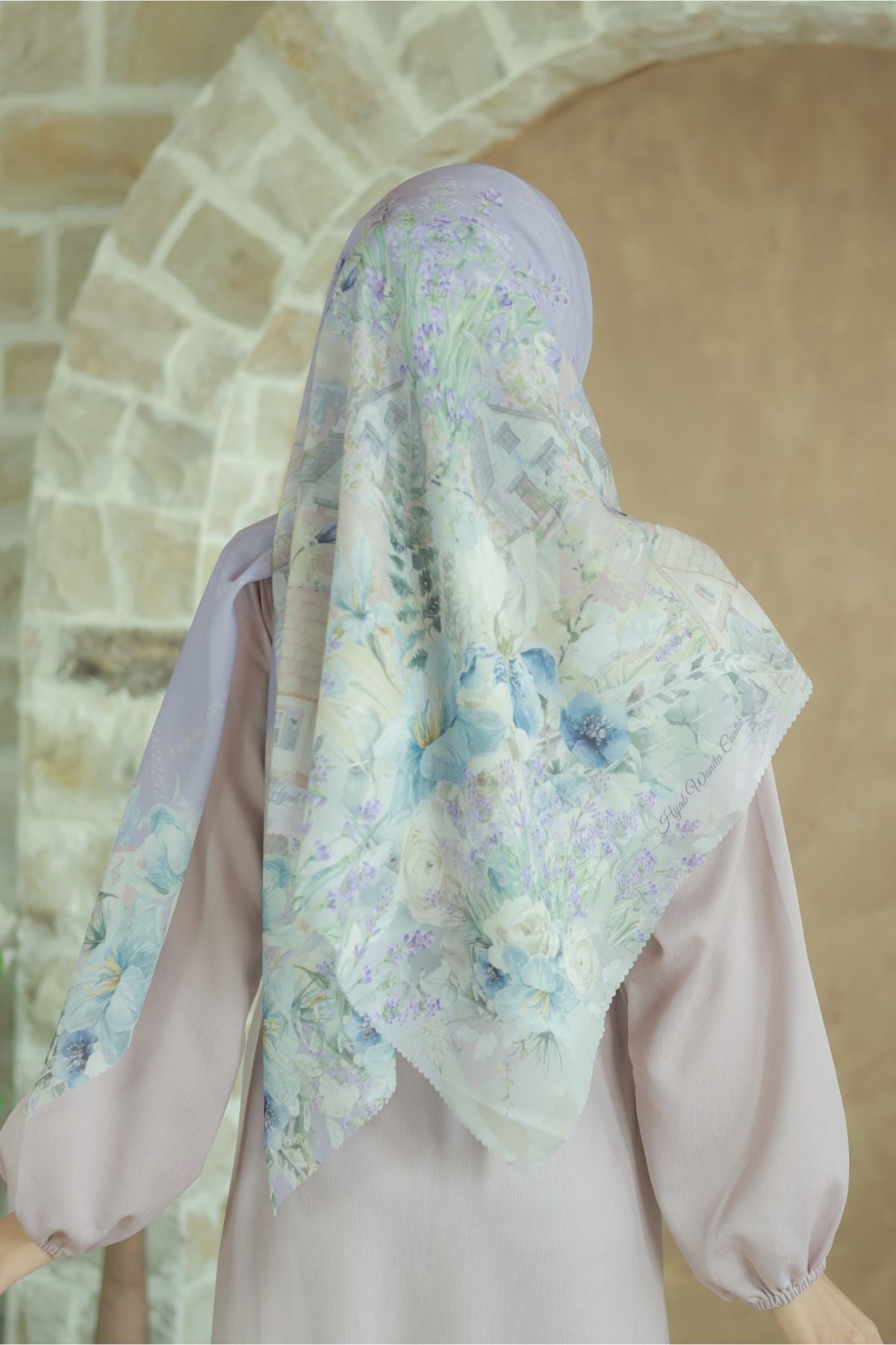 Lavender - Scarf Square Premium Polycotton XL - Purple - LJ57.10