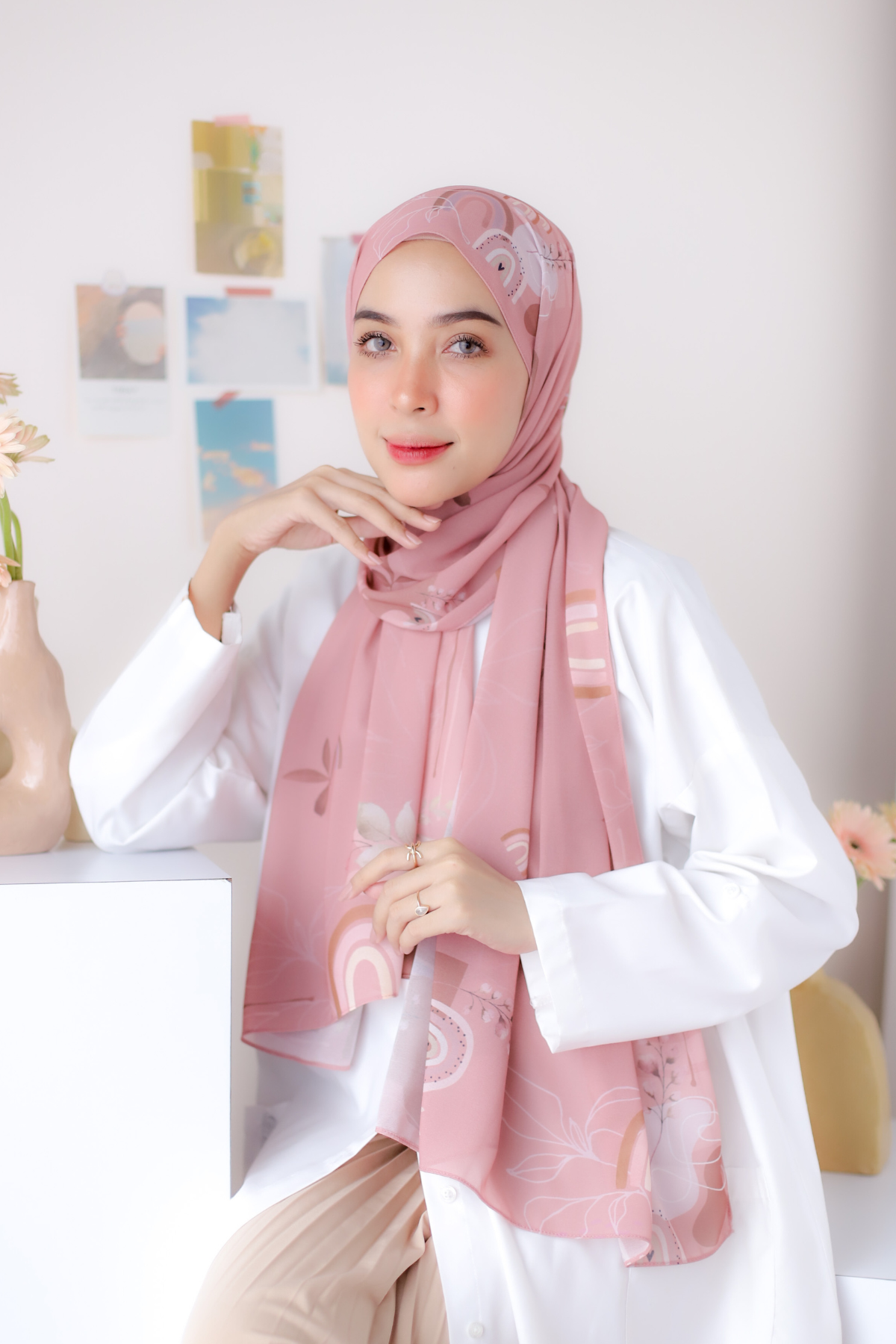 Rainbow - Pashmina Premium Ceruti - Rosepink - PM11.10