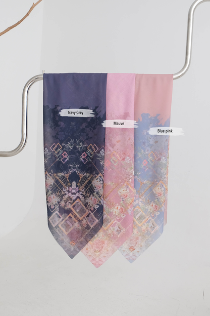 Nuri Scarf - NU33.2 NY33.2 NH33.2 Navy Grey
