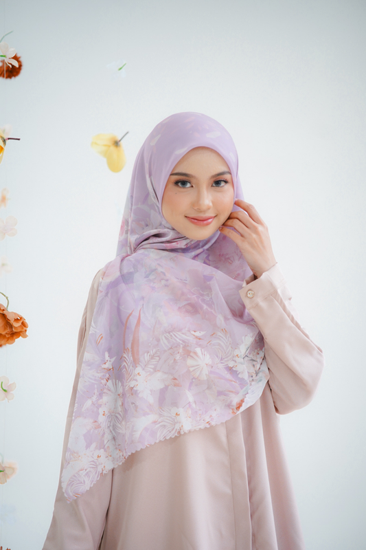 [ BUY 3 GET 1 FREE HIJAB ] Emily JUMBO - Scarf Square Premium Polycotton XL | Moonstone - EB28.19