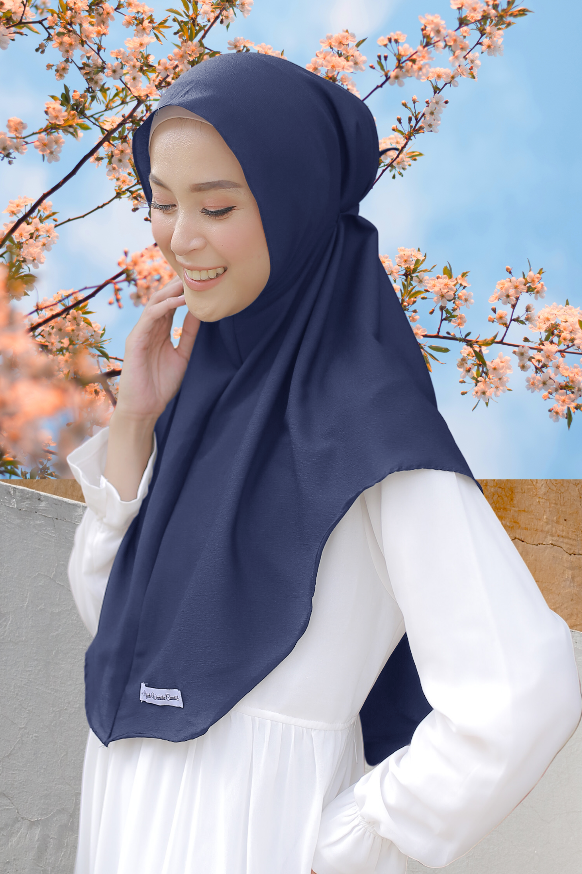 Hijab Instan Baiti Bergo - TY11.18 Navy