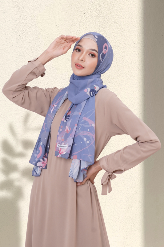 PMagnolia - Pashmina Premium Ceruti - Azure -PM11.2