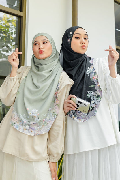 [ BUY 3 GET 1 FREE HIJAB ] Instan Malaya Purity - MP10.1 Black