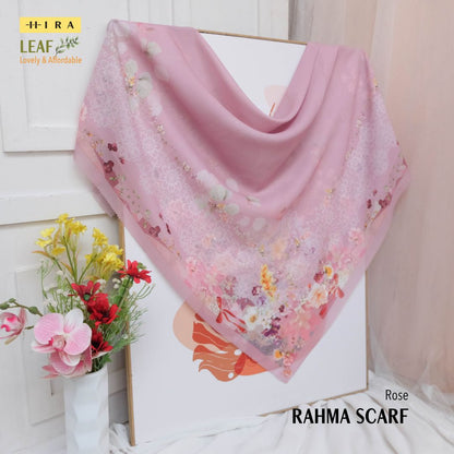 Leaf Rahma Scarf - AM31.6 AC31.6 HJ31.6 Rose