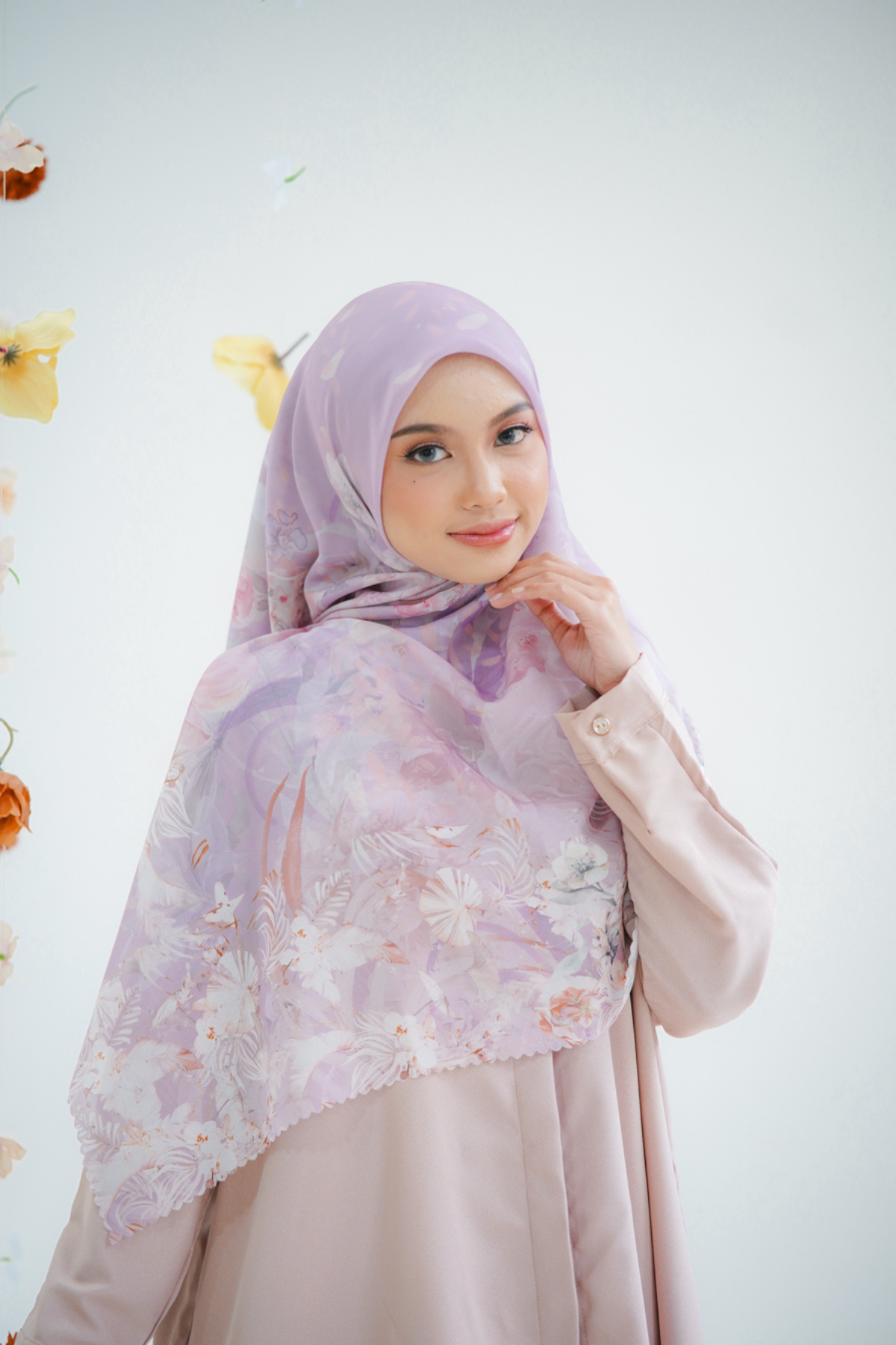 [ BUY 3 GET 1 FREE HIJAB ] Emily JUMBO - Scarf Square Premium Polycotton XL | Moonstone - EB28.19