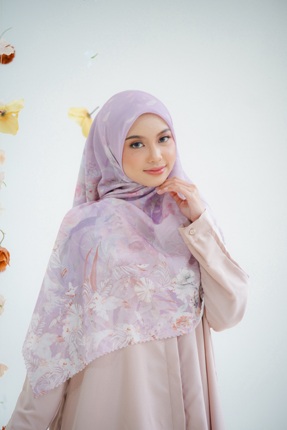 [ BUY 3 GET 1 FREE HIJAB ] Emily JUMBO - Scarf Square Premium Polycotton XL | Moonstone - EB28.19