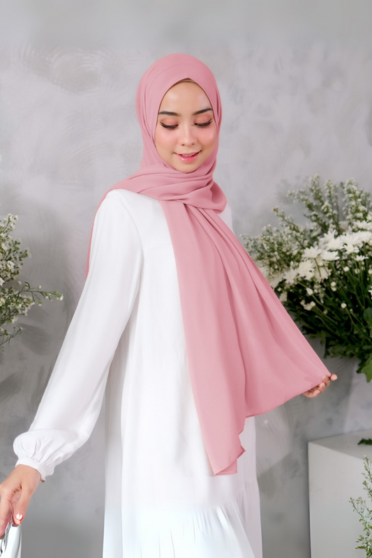Pashmina Carly (dengan tali)  - HT11.61 Pinky Dust