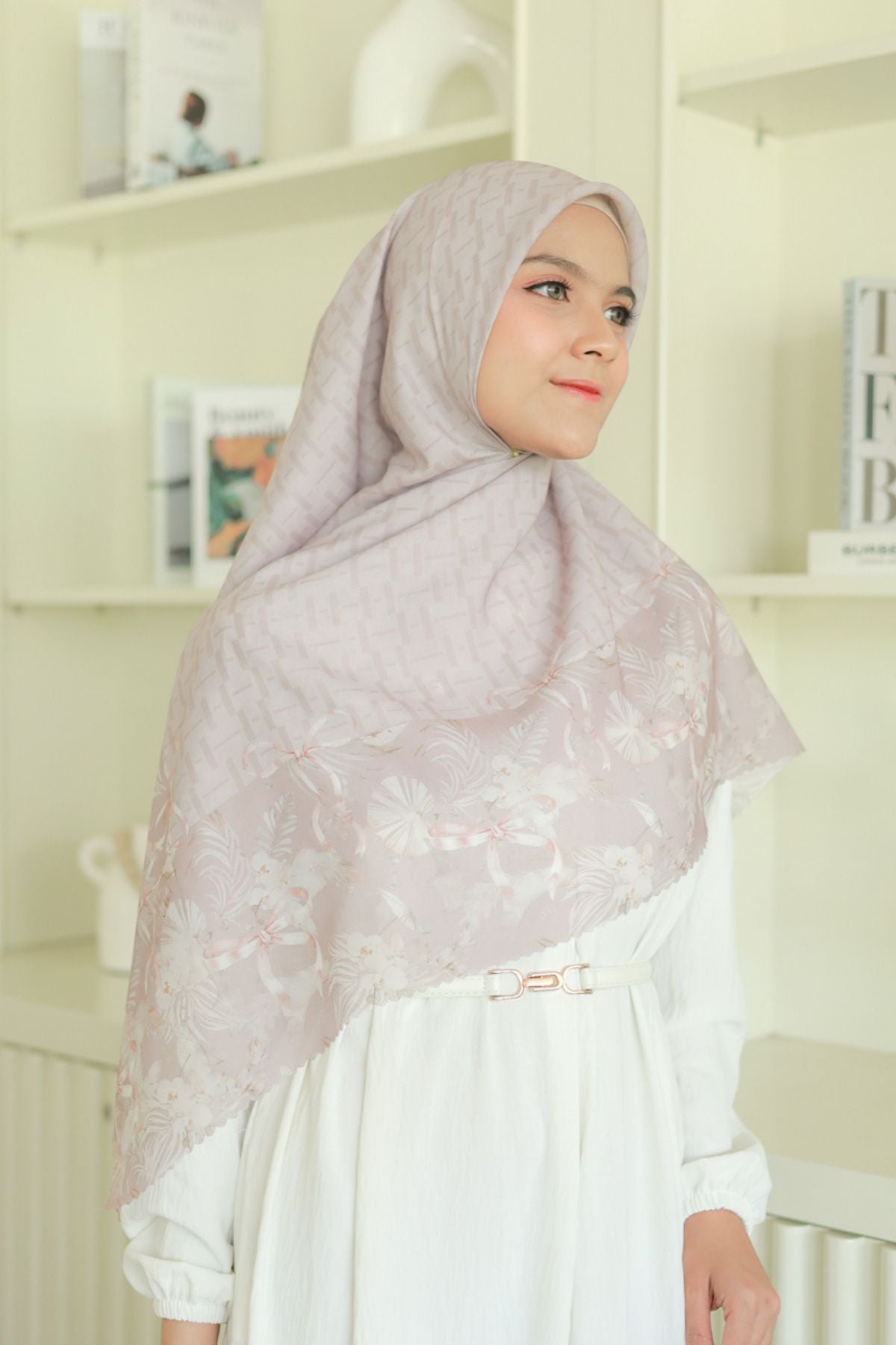 [ BUY 3 GET 1 FREE HIJAB ] Emily JUMBO - Scarf Square Premium Polycotton XL | MONO CHOCOCHINO - EB28.34