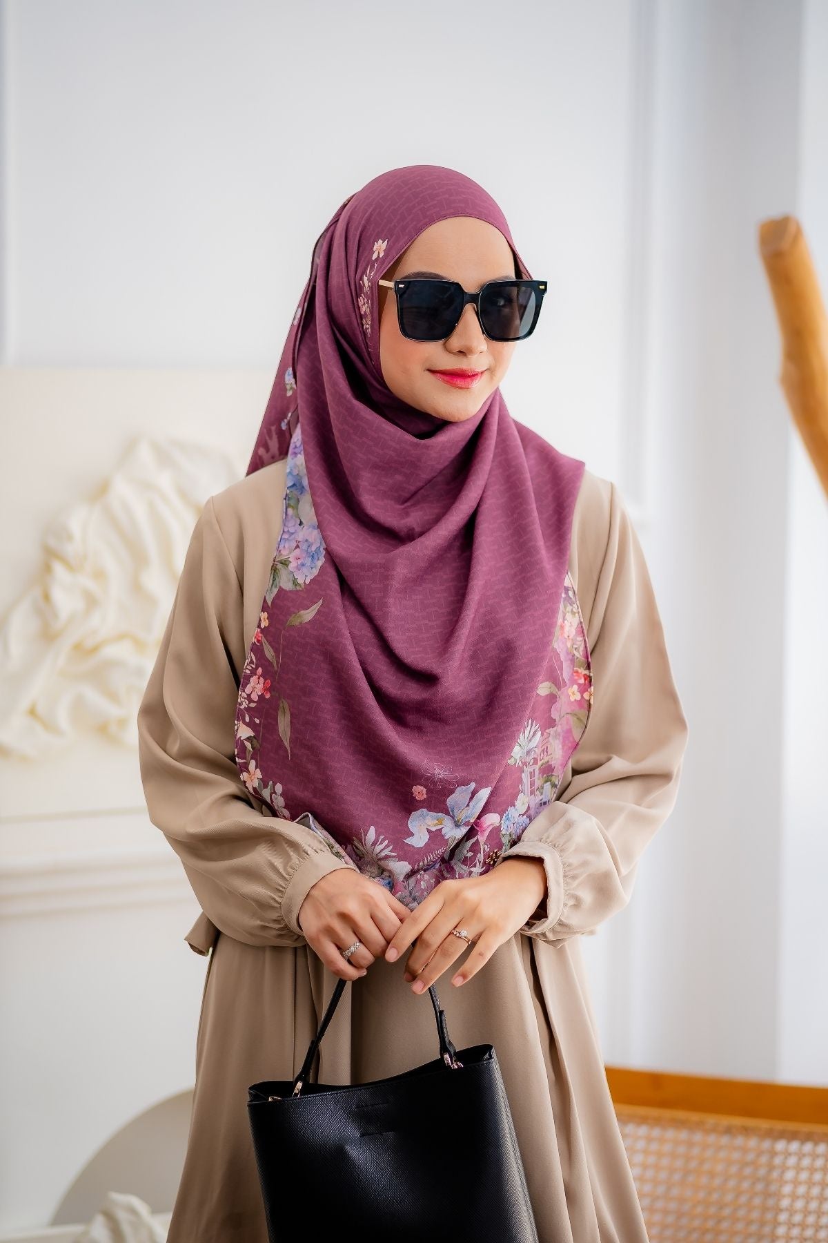 [ BUY 3 GET 1 FREE HIJAB ] Instan Malaya Purity - MP10.3 Maroon