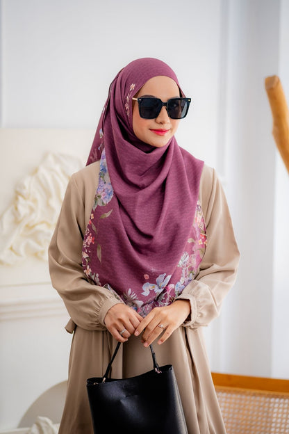 [ BUY 3 GET 1 FREE HIJAB ] Instan Malaya Purity - MP10.3 Maroon