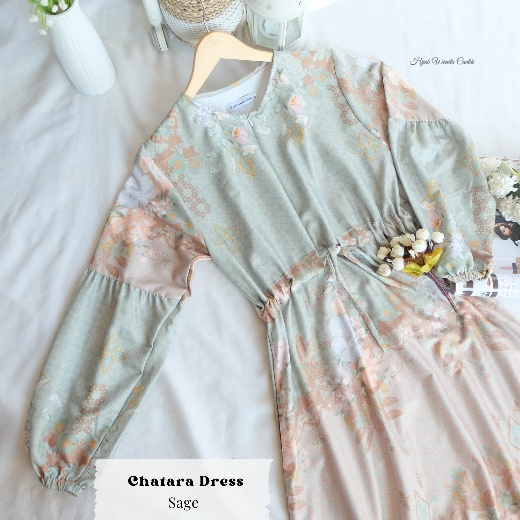 Chatara Dress Anak - CC22.4 Sage