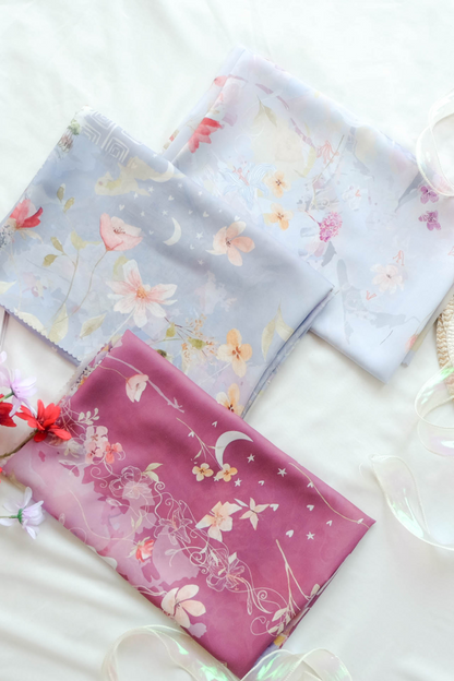 [ BUY 3 GET 1 FREE HIJAB ] Verbena - Scarf Square British Voal - Maroon - VR26.3