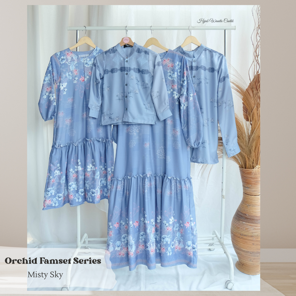 Orchid Dress Anak - ADD1.3 Misty Sky