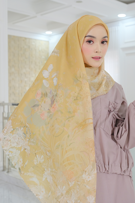 [ BUY 3 GET 1 FREE HIJAB ] Emily - Scarf Square Premium Polycotton | Mozarella - EM28.16