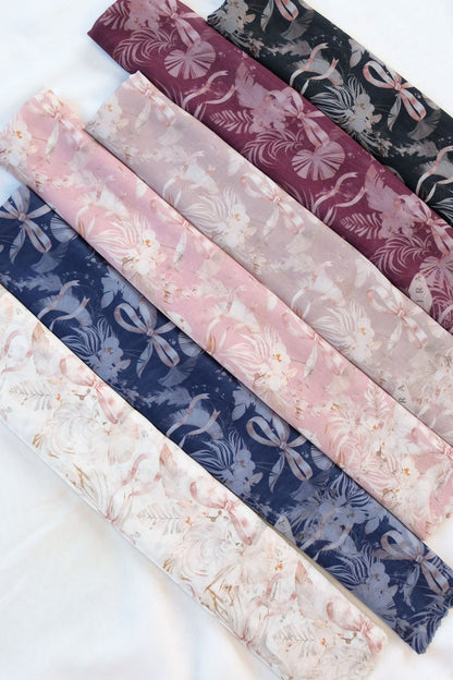 [ BUY 3 GET 1 FREE HIJAB ] Emily JUMBO - Scarf Square Premium Polycotton XL | MONO ROSE - EB28.38