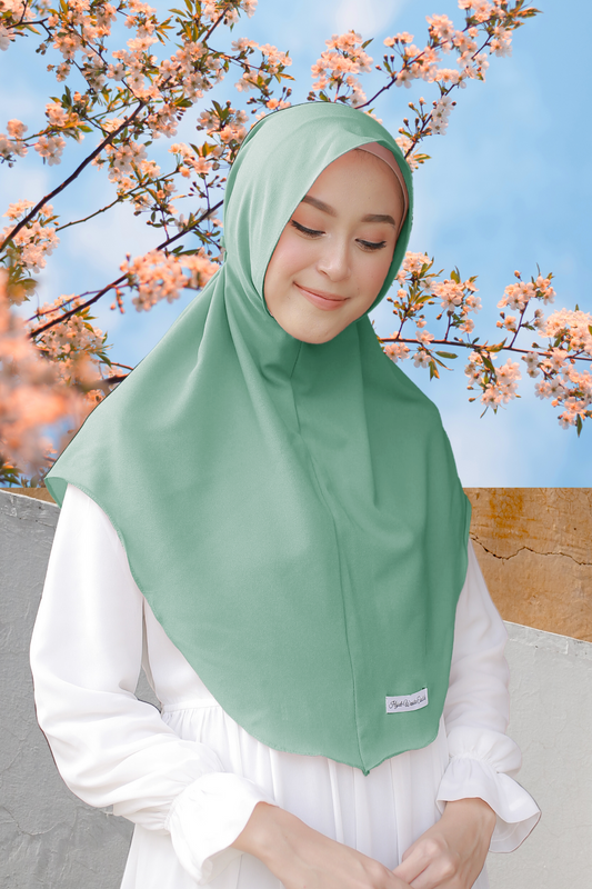 Hijab Instan Baiti Bergo - TY11.21 Cactus Green