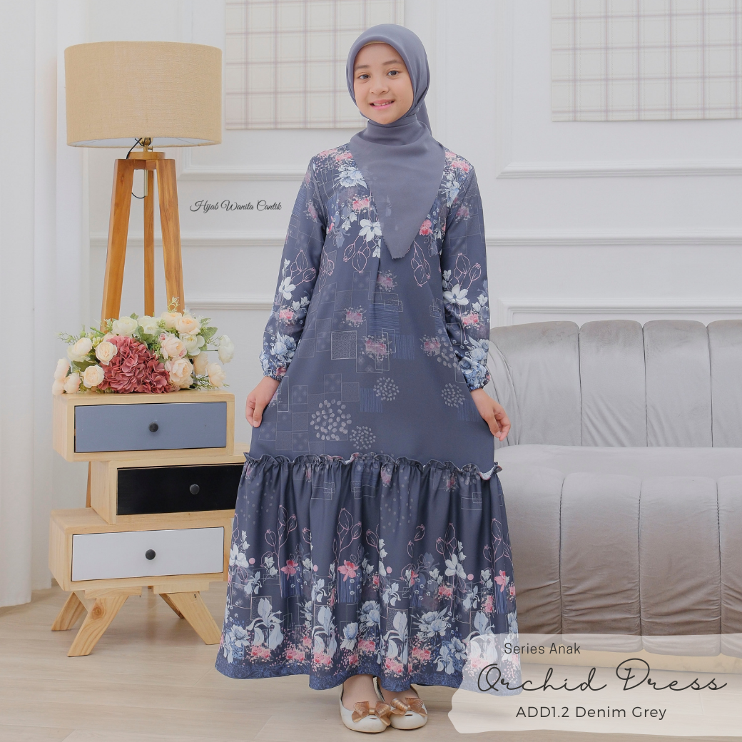 Orchid Dress Anak - ADD1.2 Denim Grey