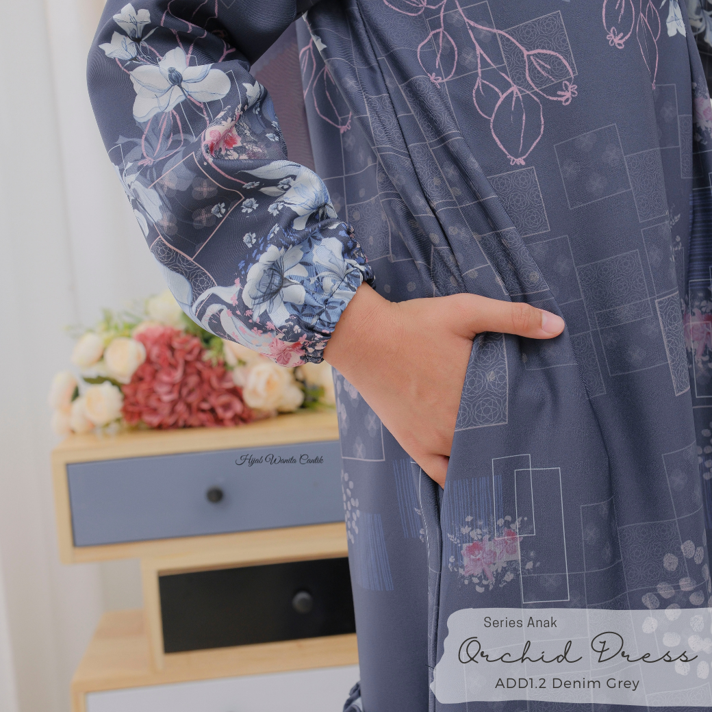 Orchid Dress Anak - ADD1.2 Denim Grey