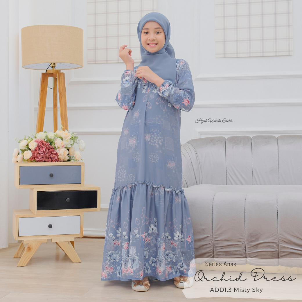 Orchid Dress Anak - ADD1.3 Misty Sky