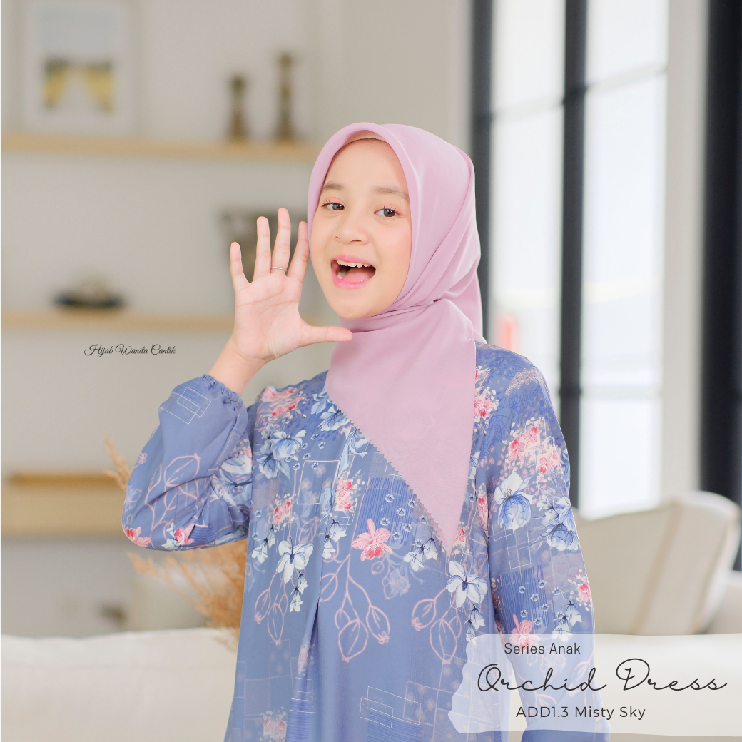 Orchid Dress Anak - ADD1.3 Misty Sky