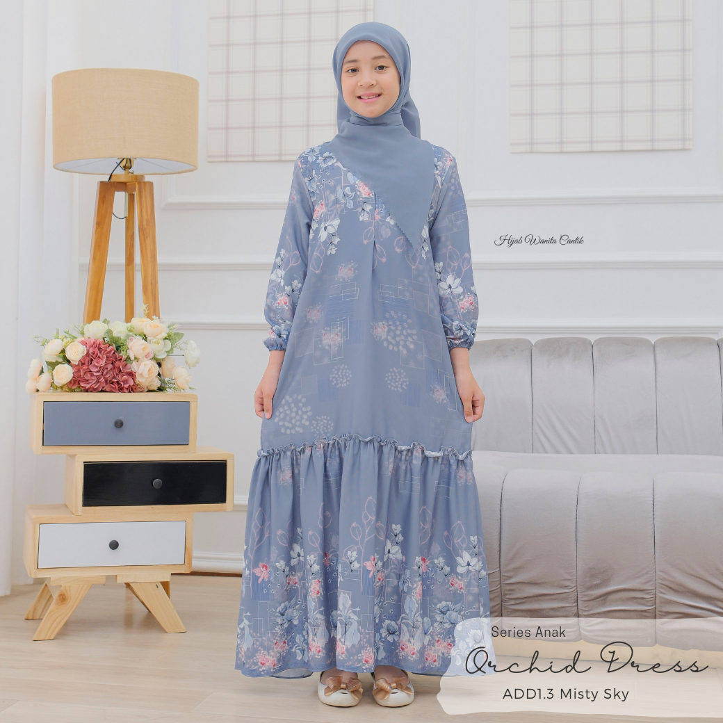 Orchid Dress Anak - ADD1.3 Misty Sky