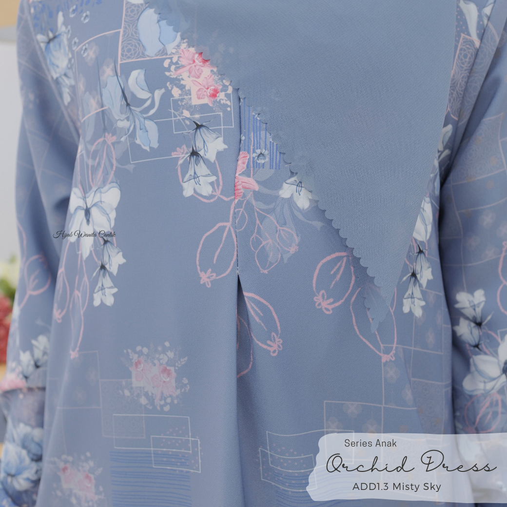 Orchid Dress Anak - ADD1.3 Misty Sky