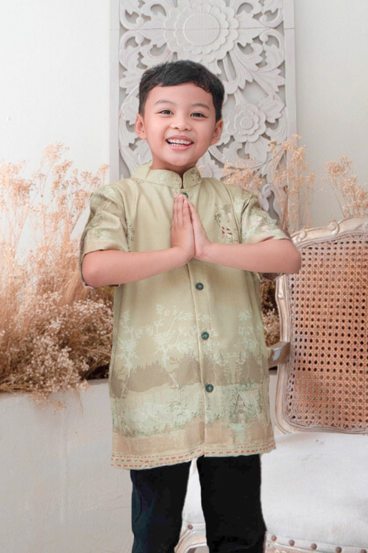 Wana Koko Anak Family Set | Sarimbit Lebaran - AN24.4 - Olive